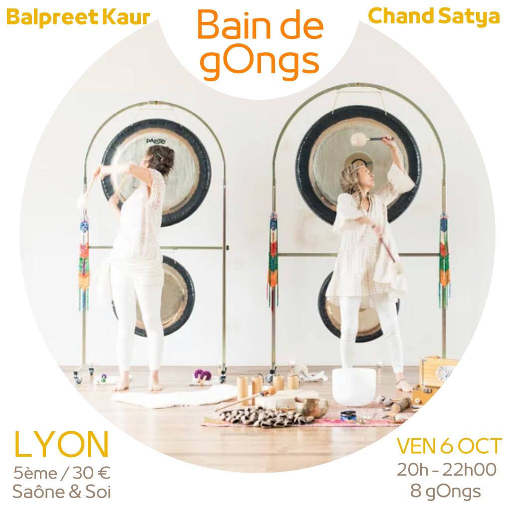 Bain de gong du 6 octobre 2023 à Lyon
