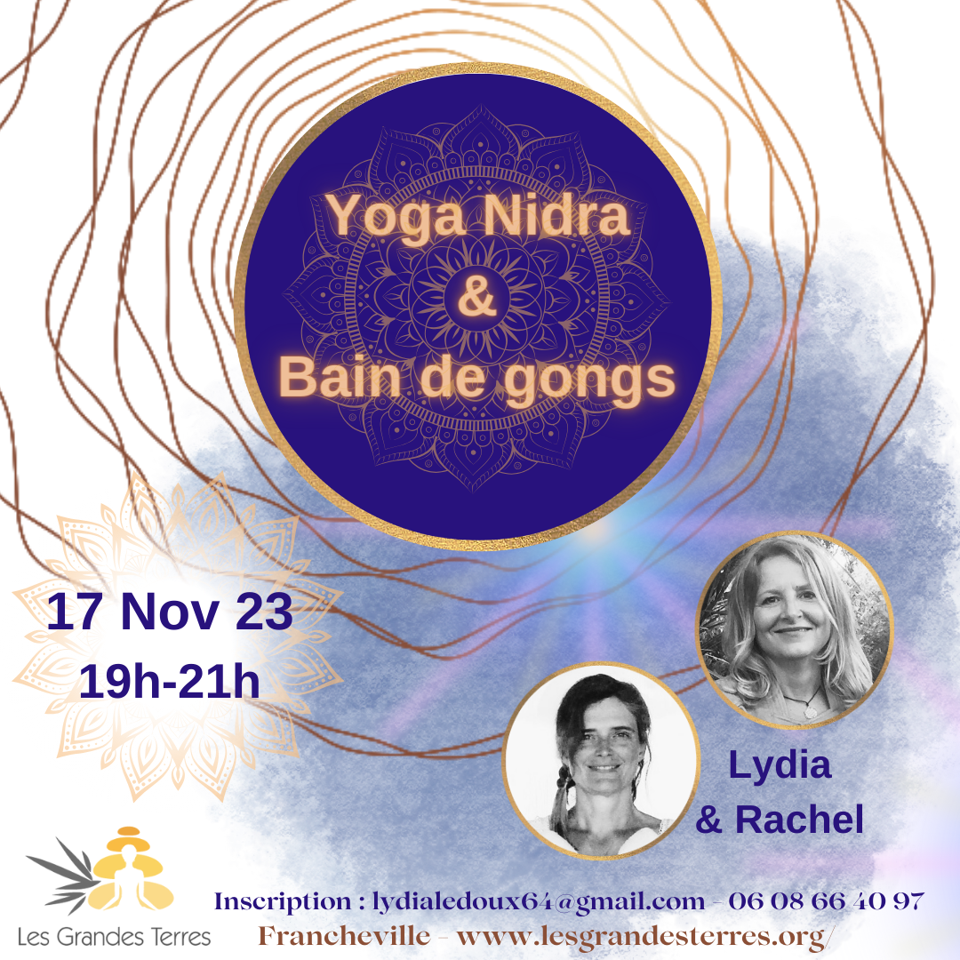 Séance de Yoga Nidra et bain de gongs le 17 novembre 2024 à Francheville