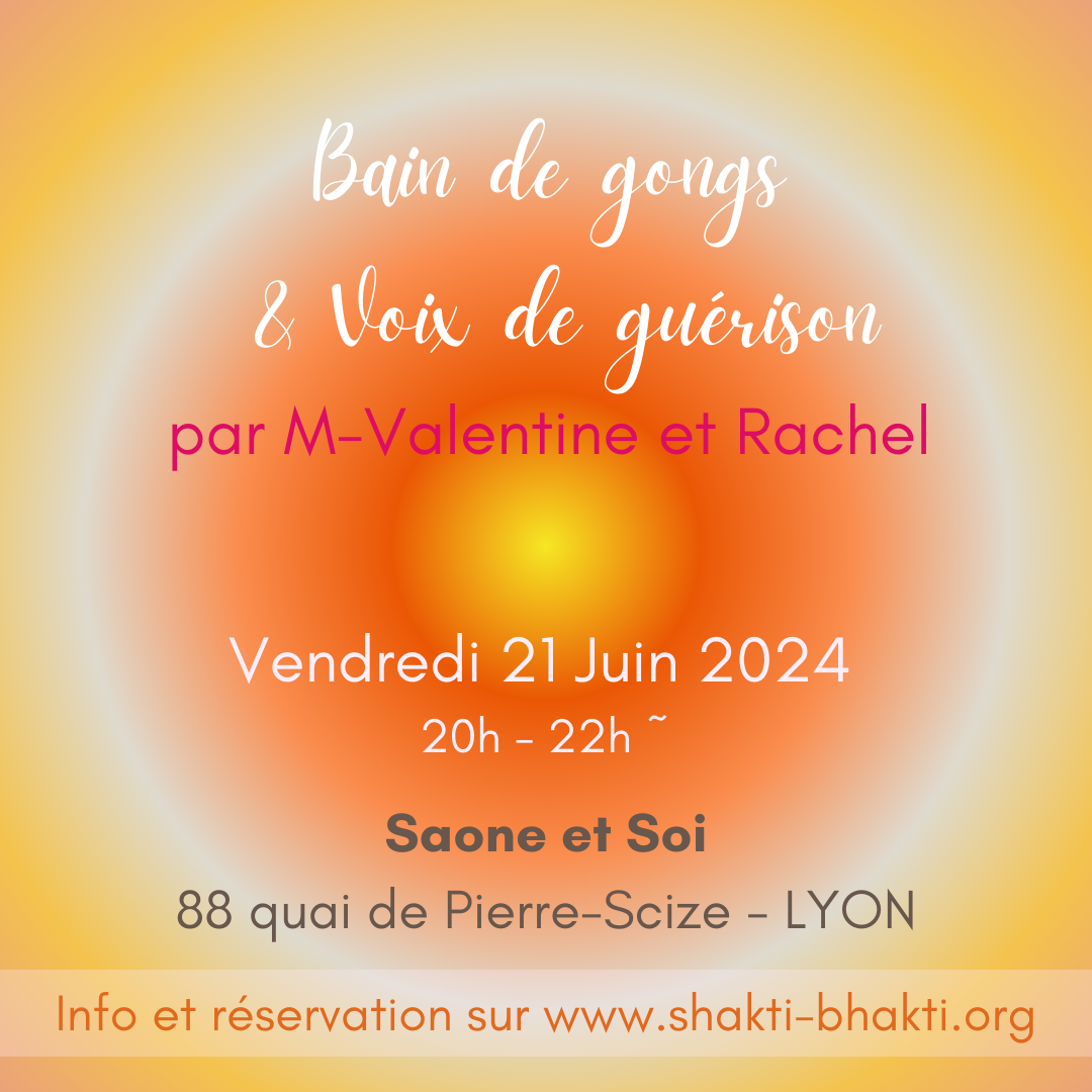 verso flyer gongs et voyage sonore Lyon juin 2024