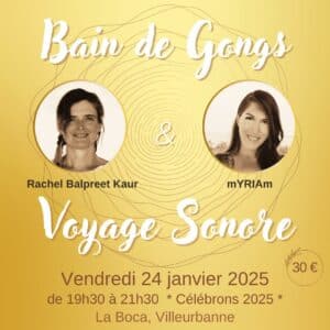 Voyage sonore et bain de gongs à Lyon