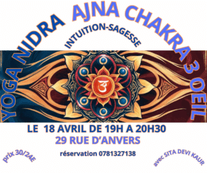 Yoga nidra sur le 3ème oeil à Lyon