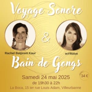 Voyage sonore et bain de gong à Lyon