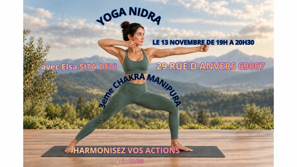 Séance de Yoga nidra à Lyon en octobre 2026